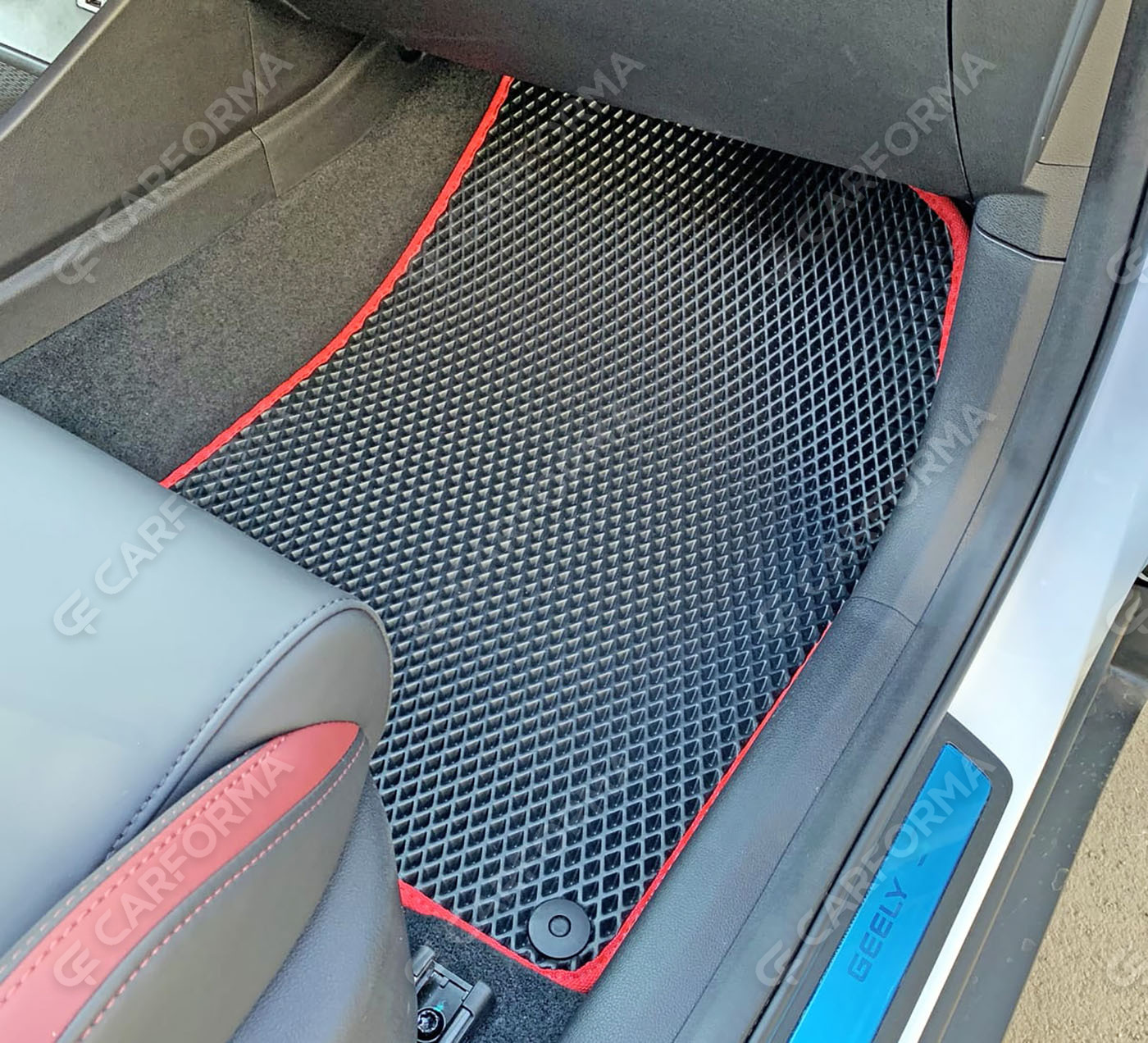 Ворсовые коврики на Geely Coolray рестайлинг 2023&nbsp;-&nbsp;2026 в Кургане