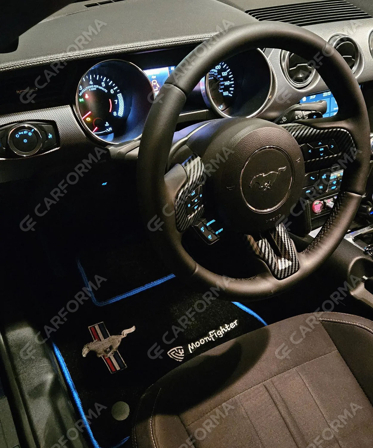 Ворсовые коврики на Ford Mustang VI 2013&nbsp;-&nbsp;2023 в Кургане
