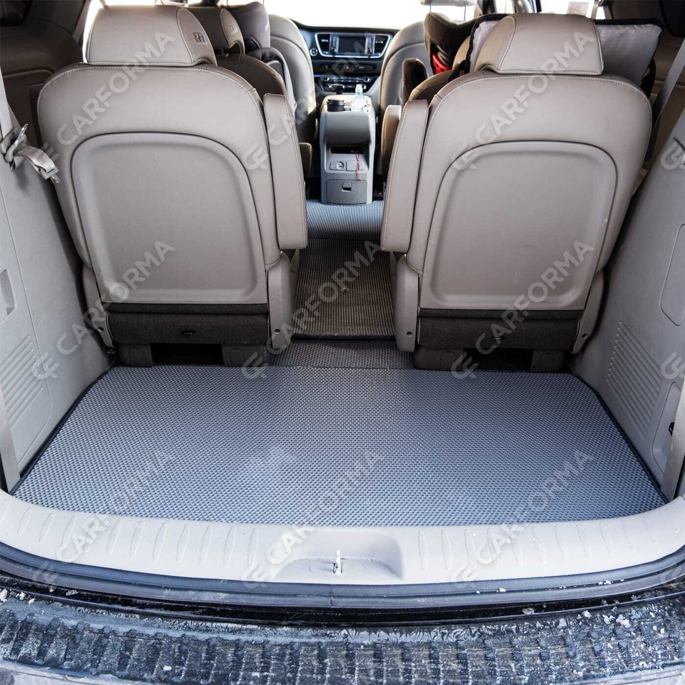 EVA коврики на KIA Carnival III 9 мест и 11 мест 2014&nbsp;-&nbsp;2021 в Кургане