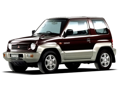 Ворсовые коврики на Mitsubishi Pajero Junior 1995 - 1998 в Кургане