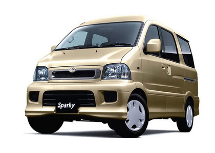Ворсовые коврики на Toyota Sparky 2000 - 2003 в Кургане