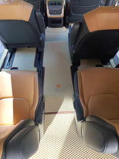 Ворсовые коврики на KIA Carnival IV корейская сборка 2020 - 2025 в Кургане