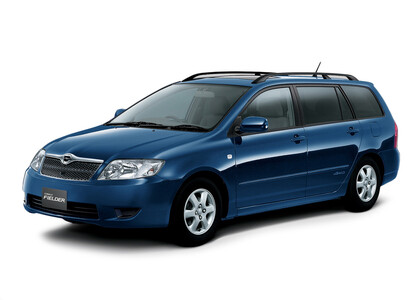 Ворсовые коврики на Toyota Corolla Fielder (E12) 2001 - 2006 в Кургане