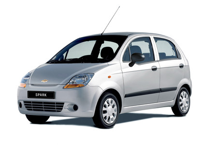 Ворсовые коврики на Chevrolet Spark II 2005 - 2010 в Кургане